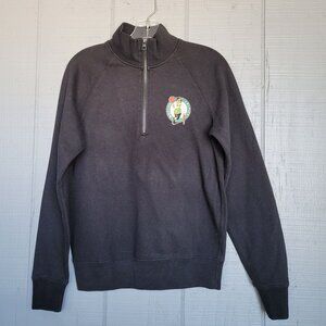 Boston Celtics Women's Quarter-Zip Long-Sleeve Fleece. Size M